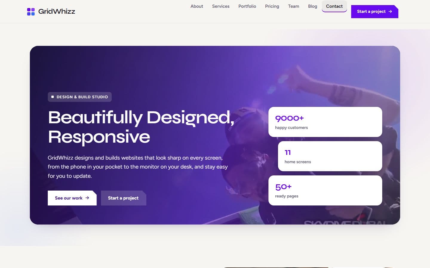 GridWhizz Index op video page