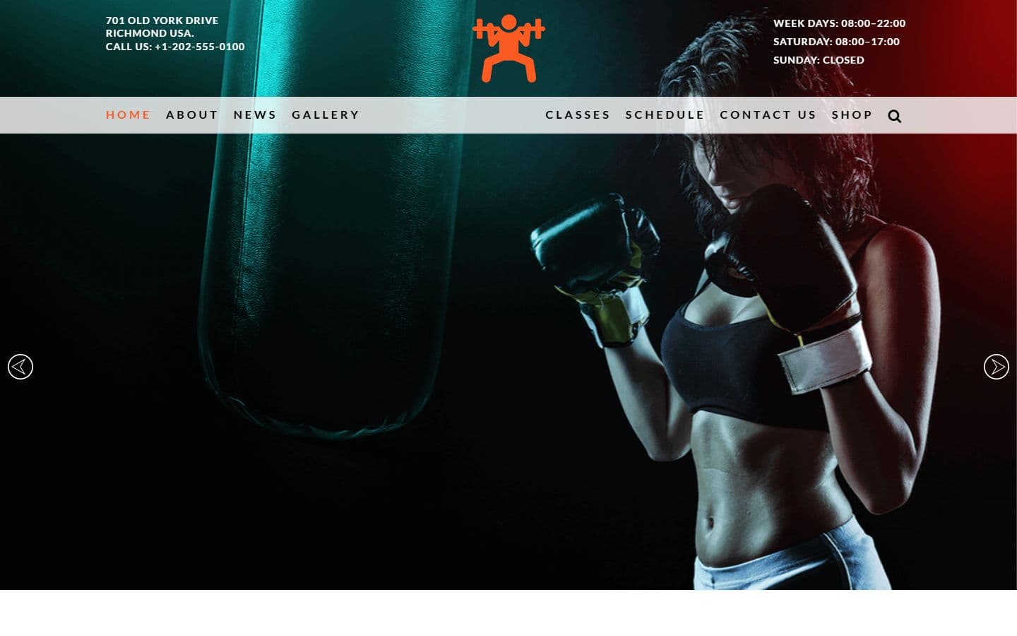 Gymbit - Responsive Gym and Fitness Website HTML Template home page