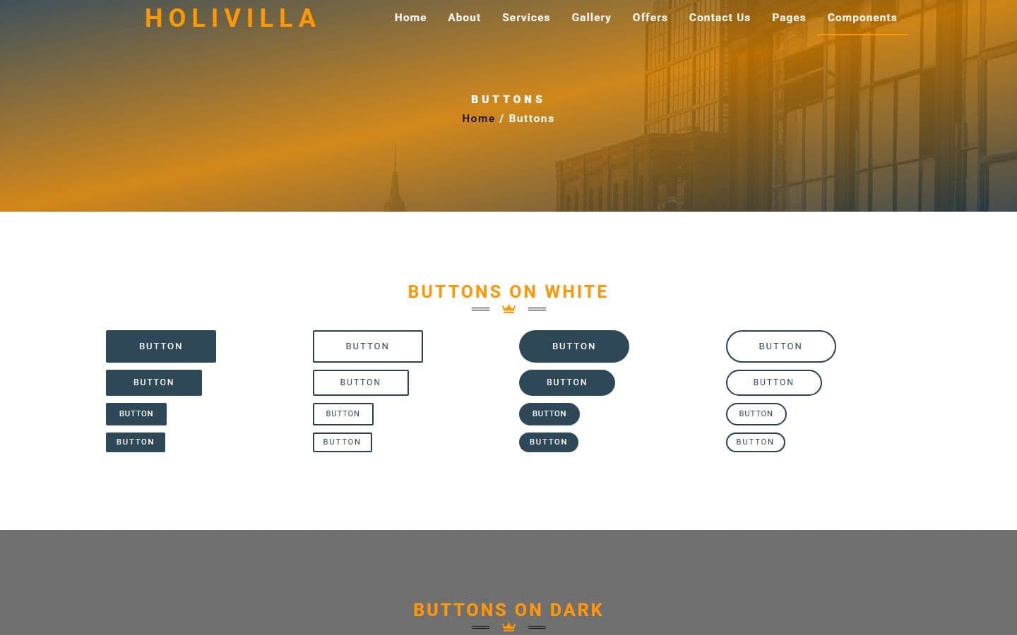 HoliVilla Buttons page