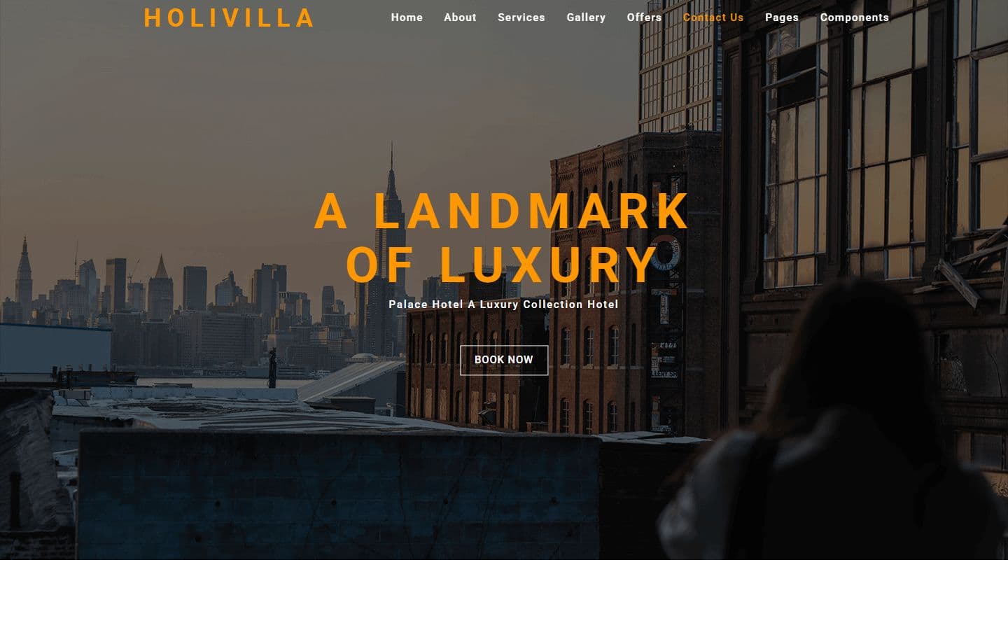 HoliVilla – Free Responsive Hotel Website Template Html5 home page