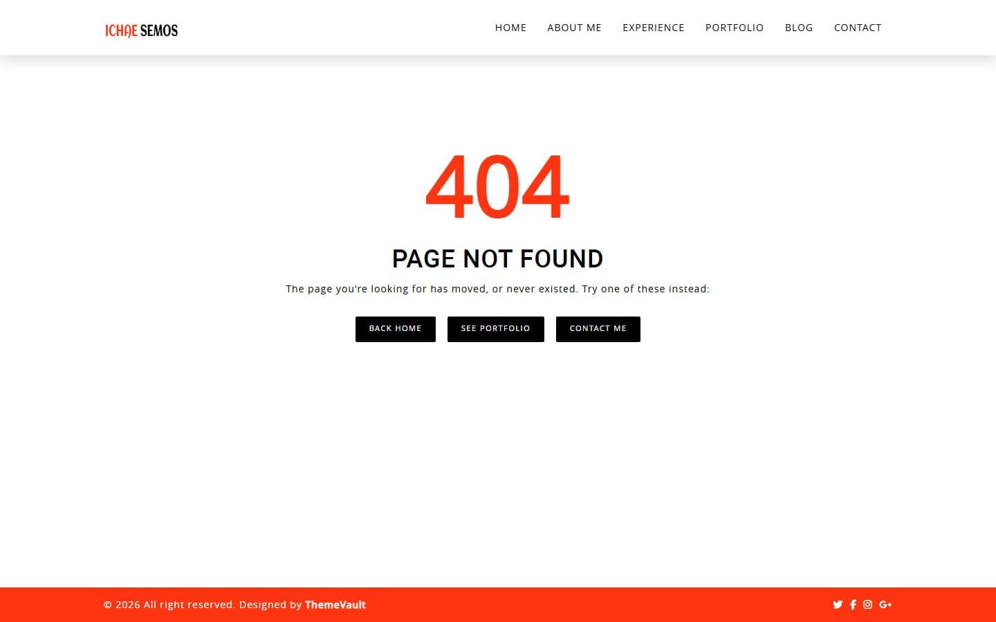 Ichae Semos 404 page