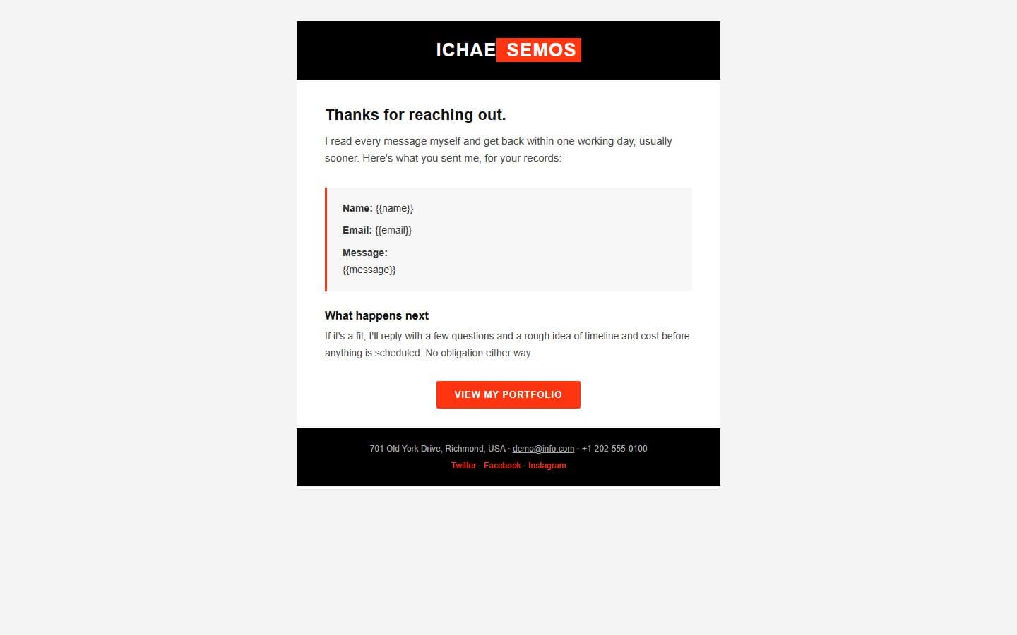 Ichae Semos Email: inquiry page