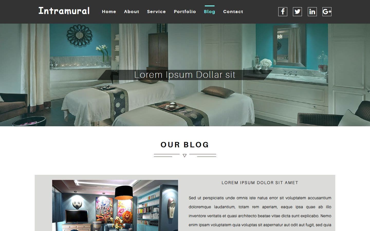 Intramural Blog page