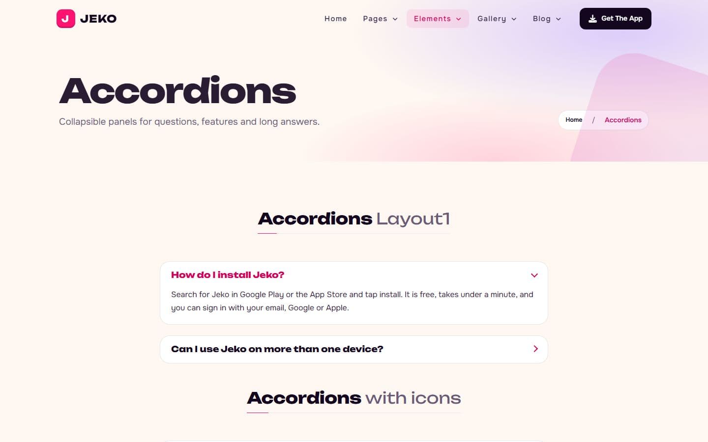 Jeko Accordions page