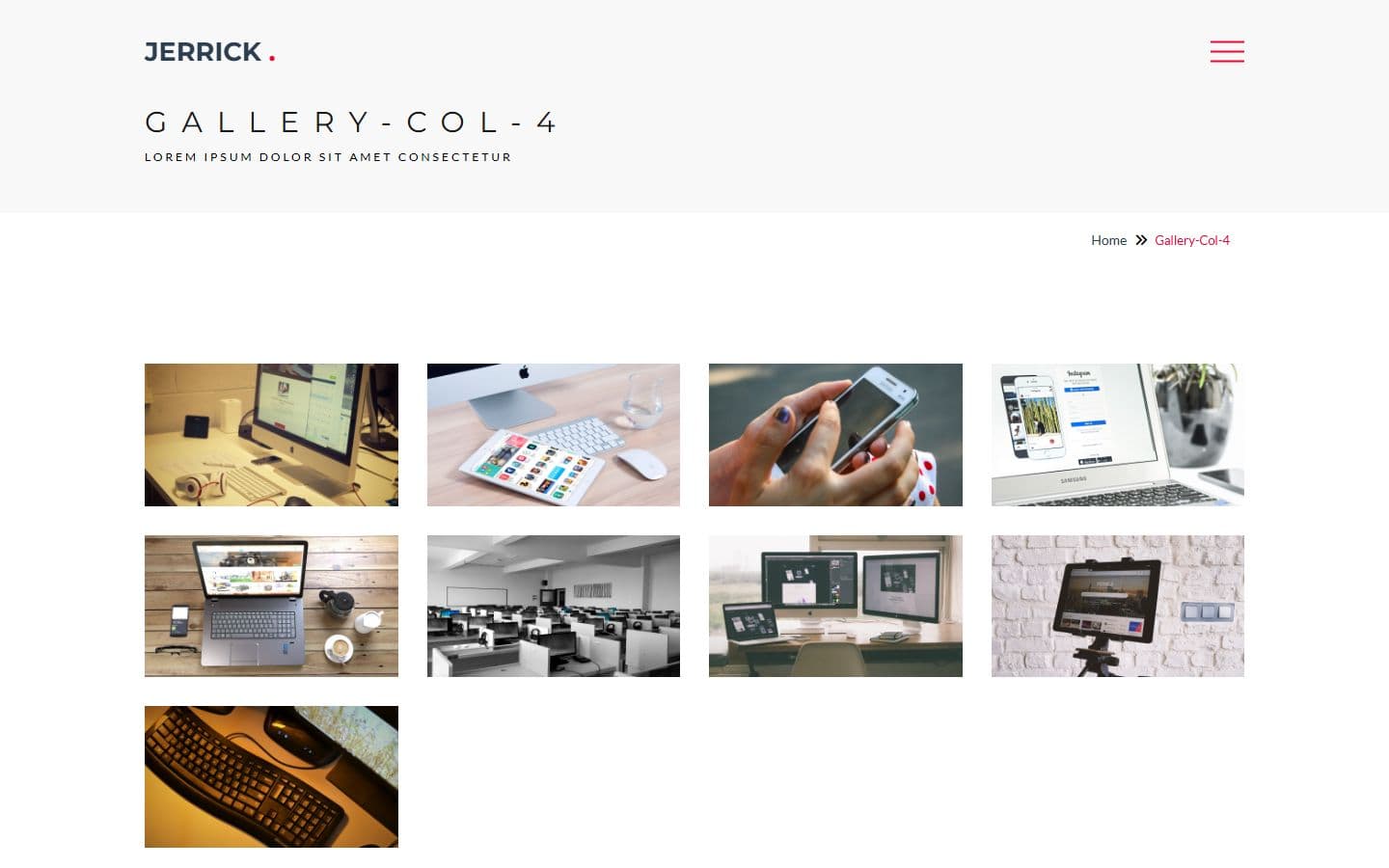 Jerrick Gallery col 4 page