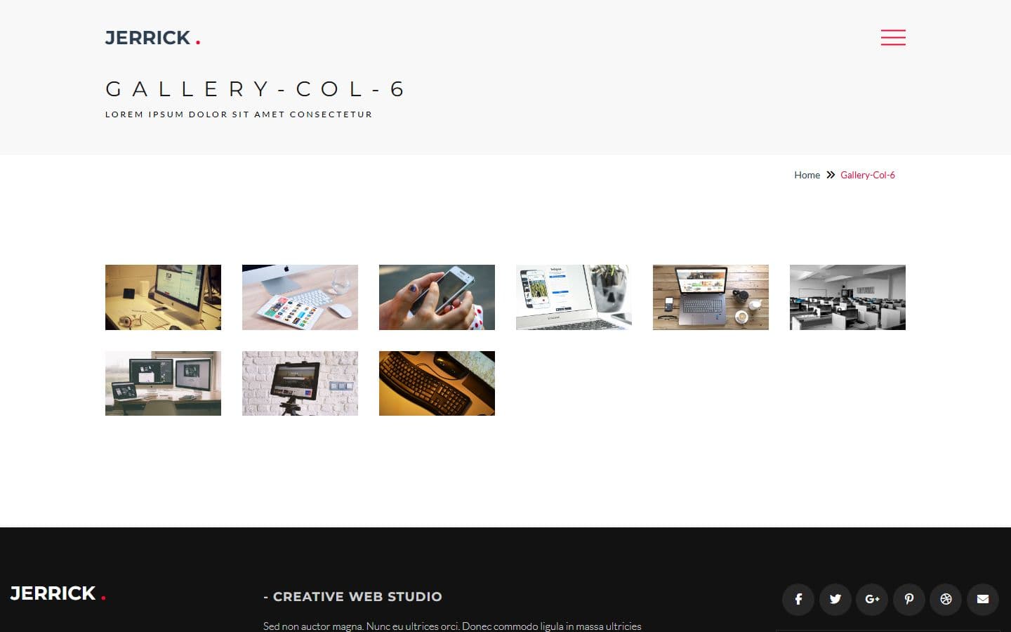 Jerrick Gallery col 6 page