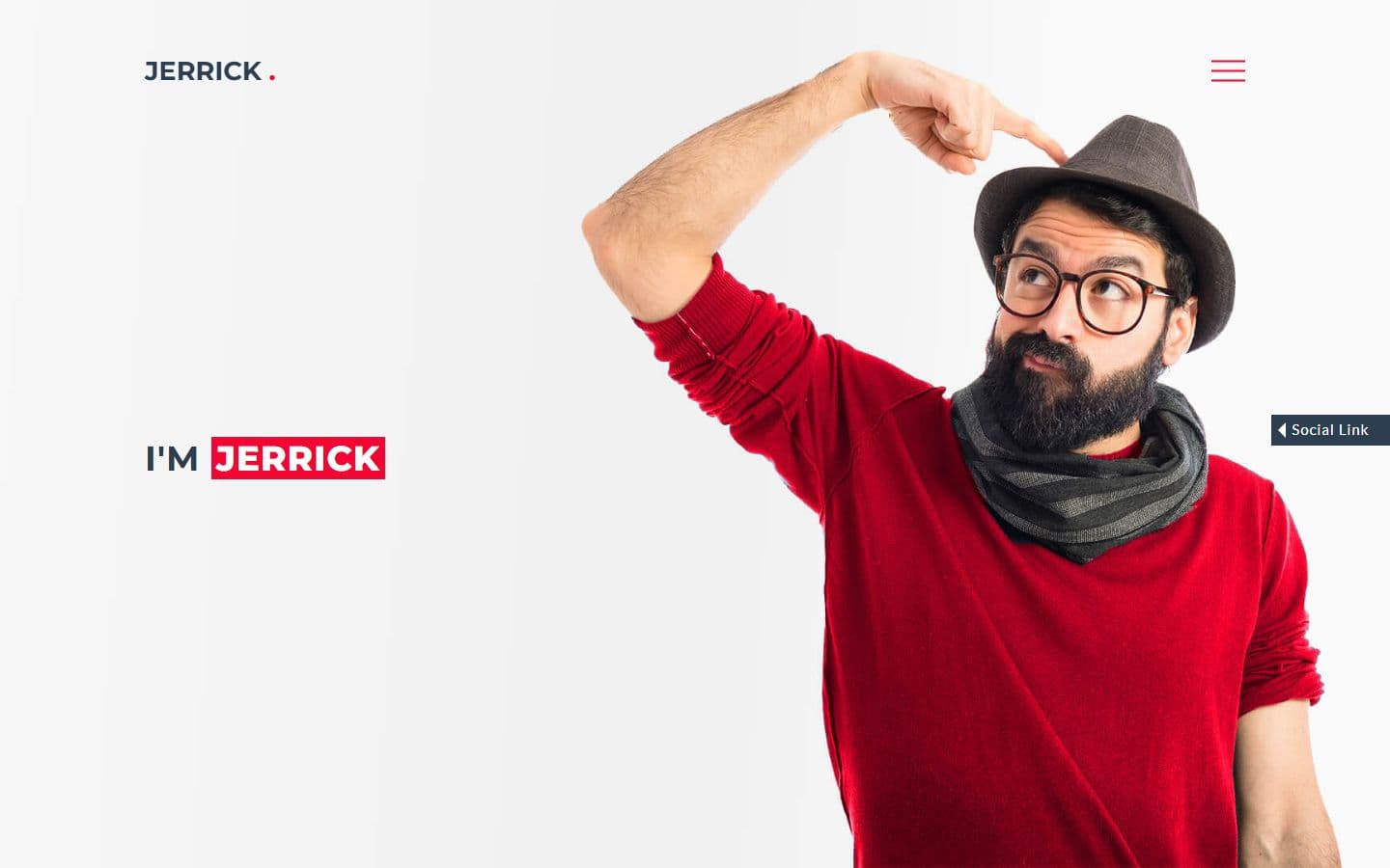 Jerrick - Responsive Portfolio Web Design Template HTML5 home page