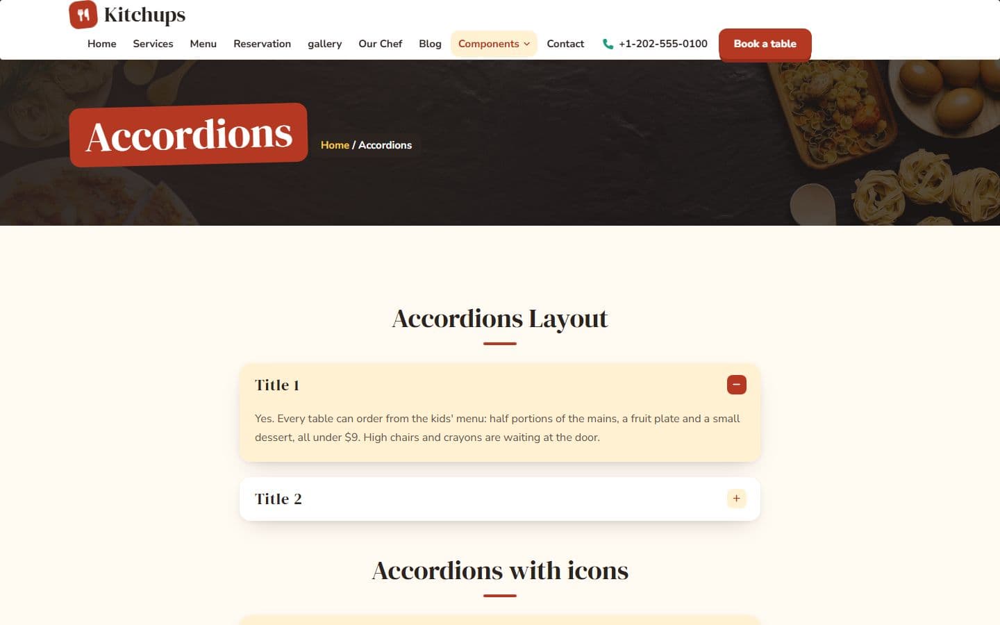 Kitchups Accordions page