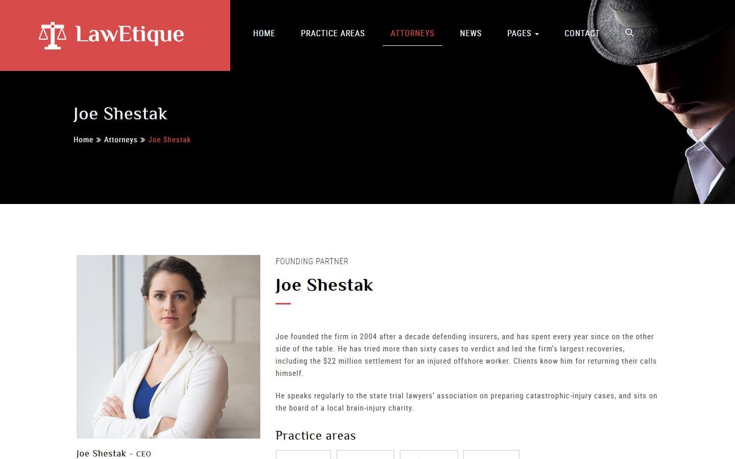 Lawetique Attorney page