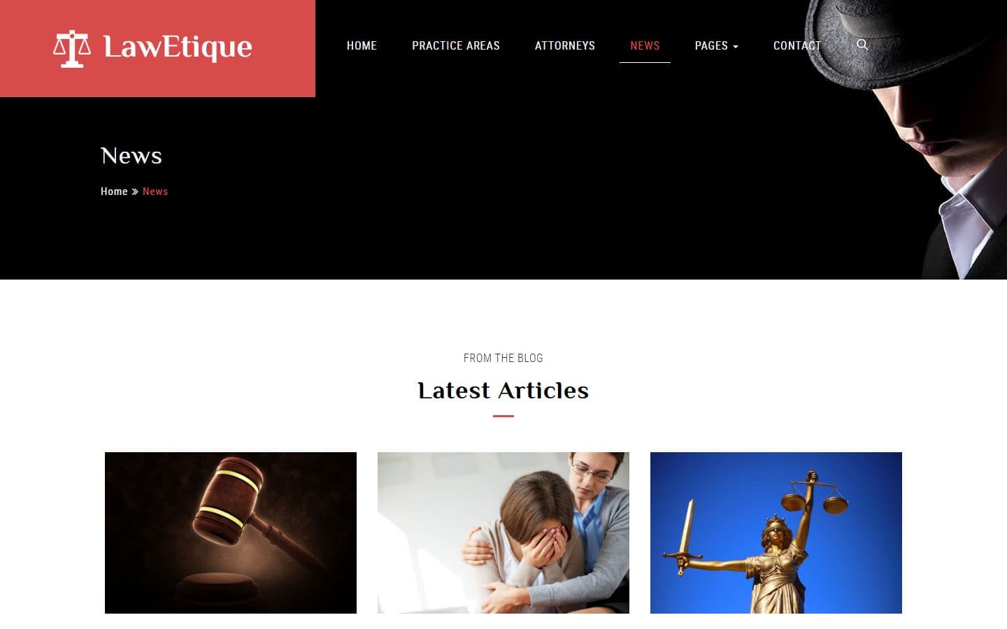 Lawetique News page