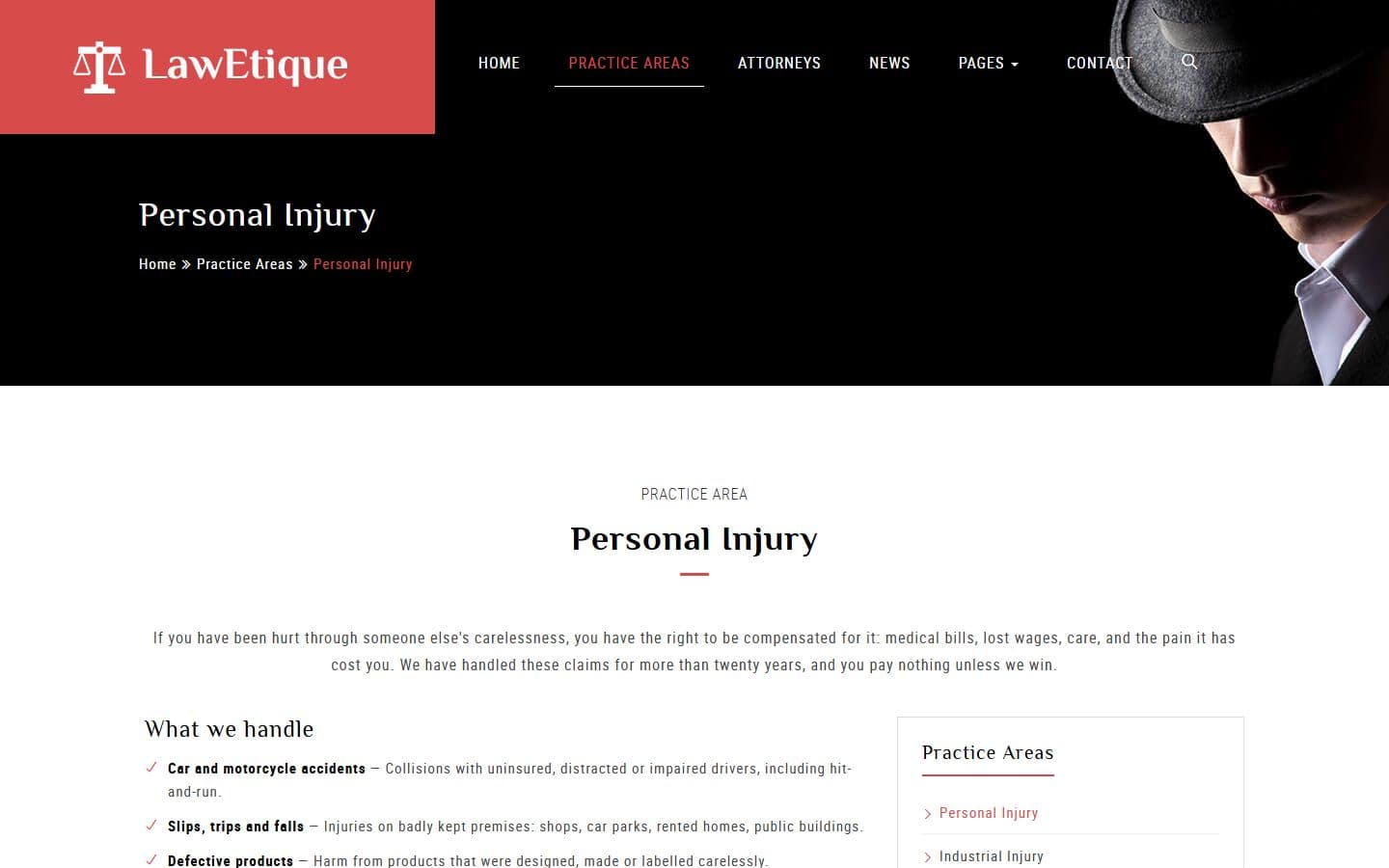 Lawetique Practice area page