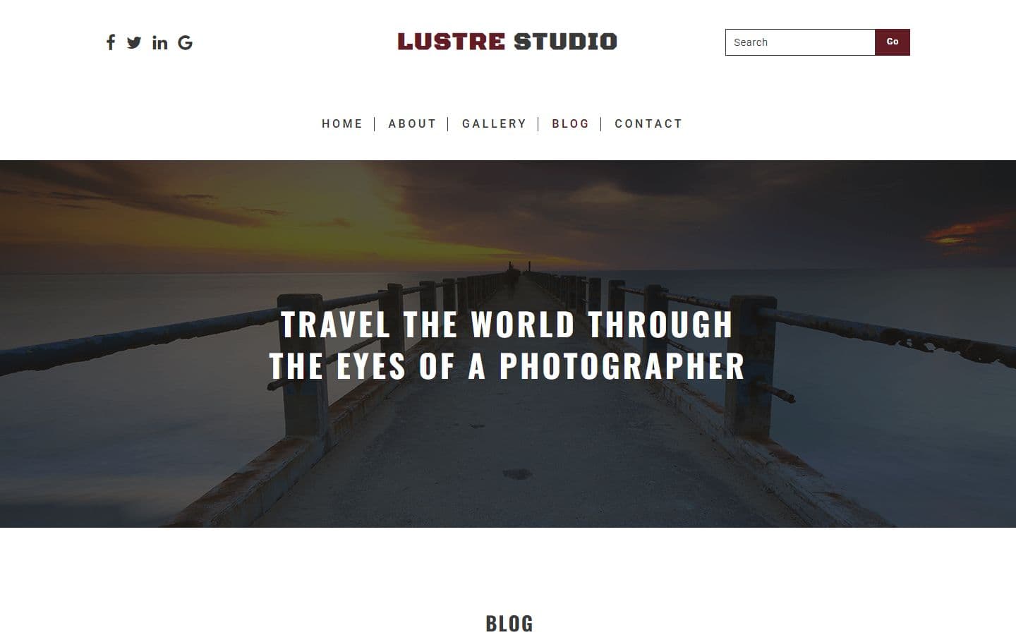 Luster Studio Blog page