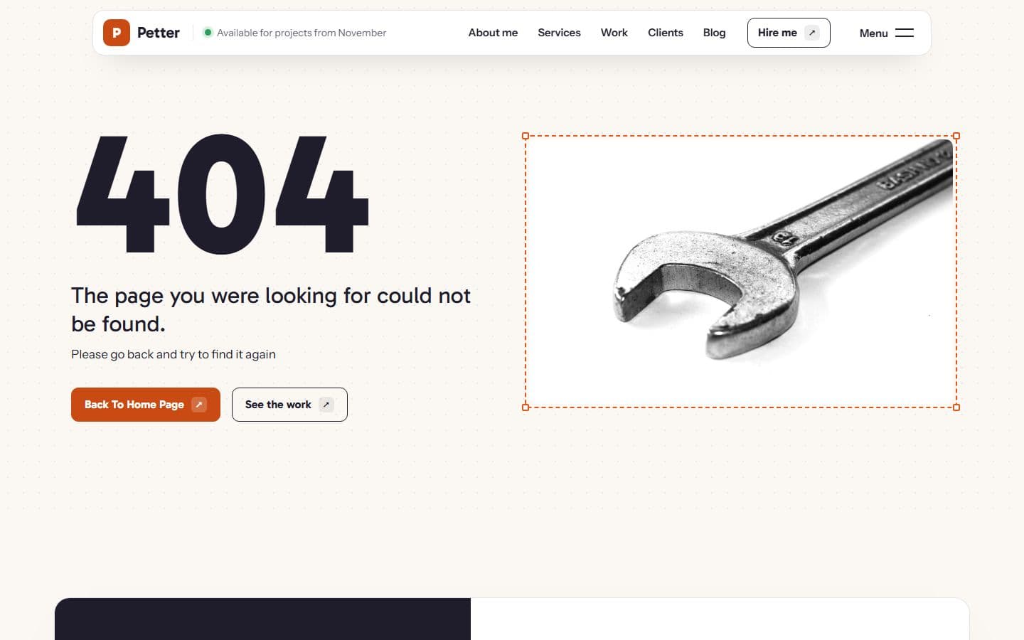 Petter 404 page