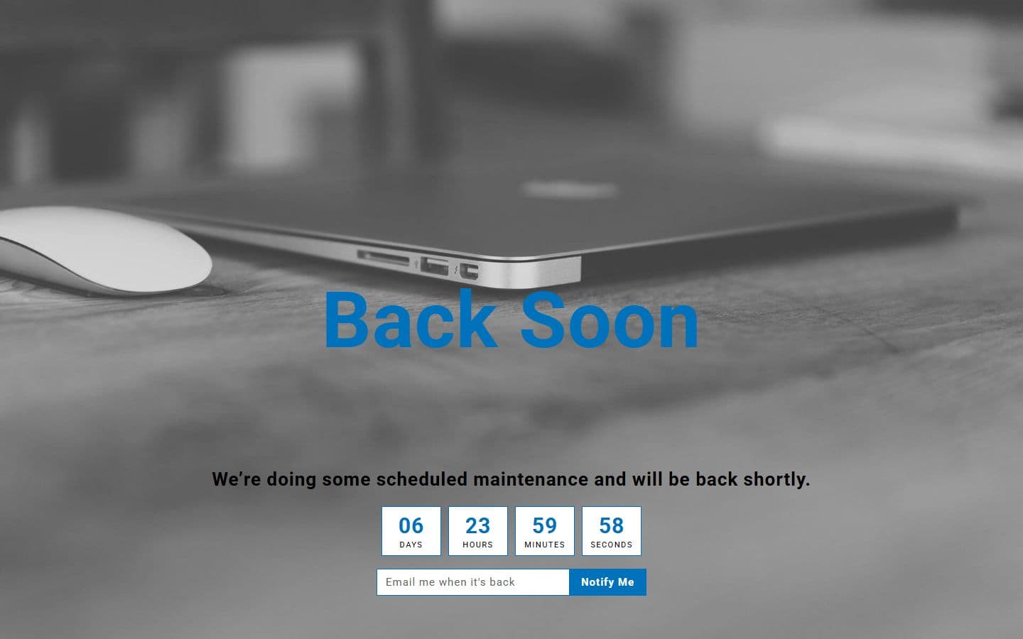 Professional 404 Maintenance page