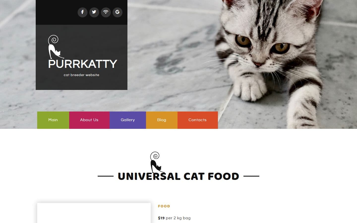 Purrkatty Product page