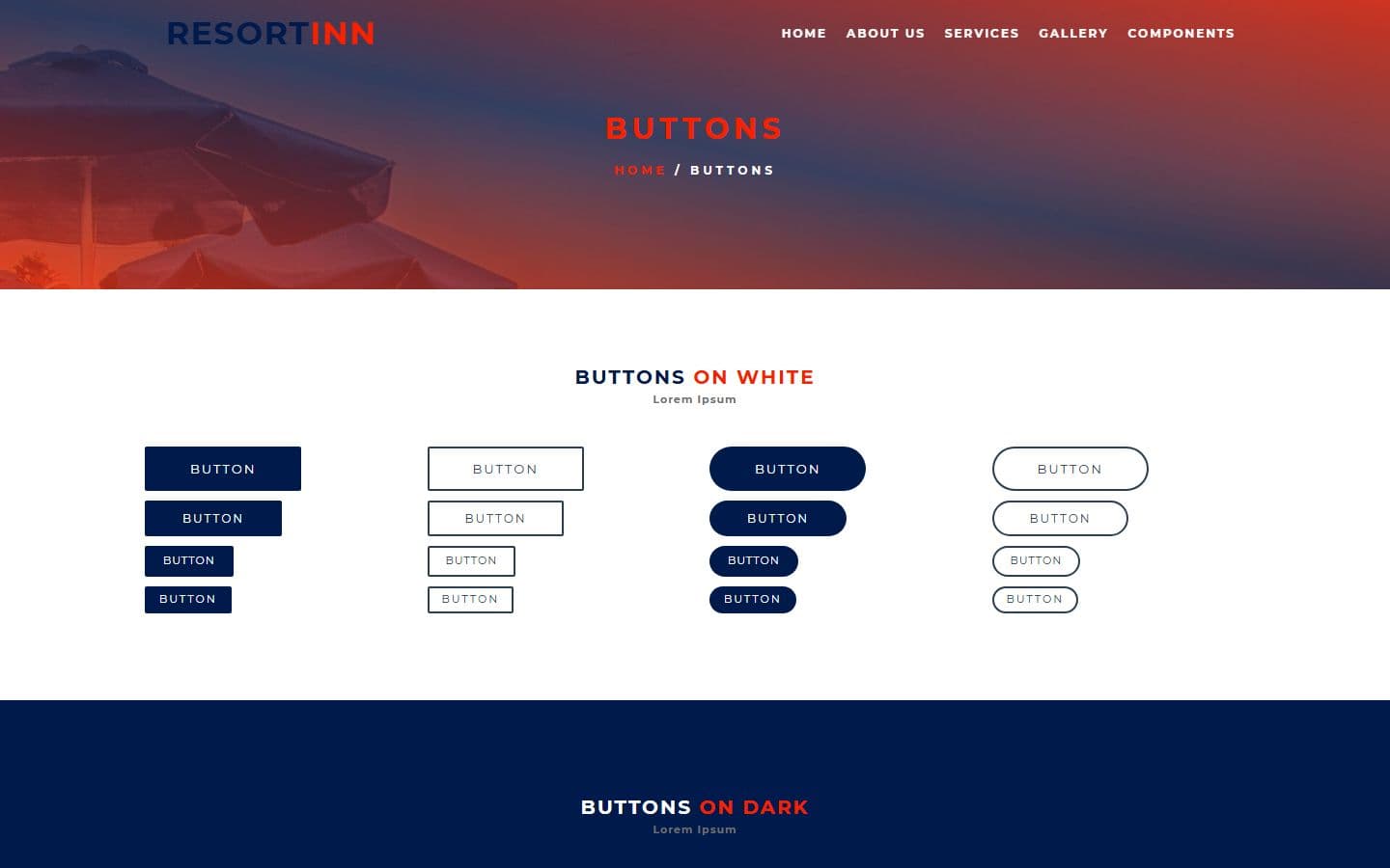 ResortIn Buttons page
