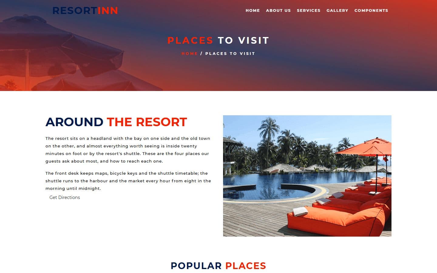 ResortIn Place details page