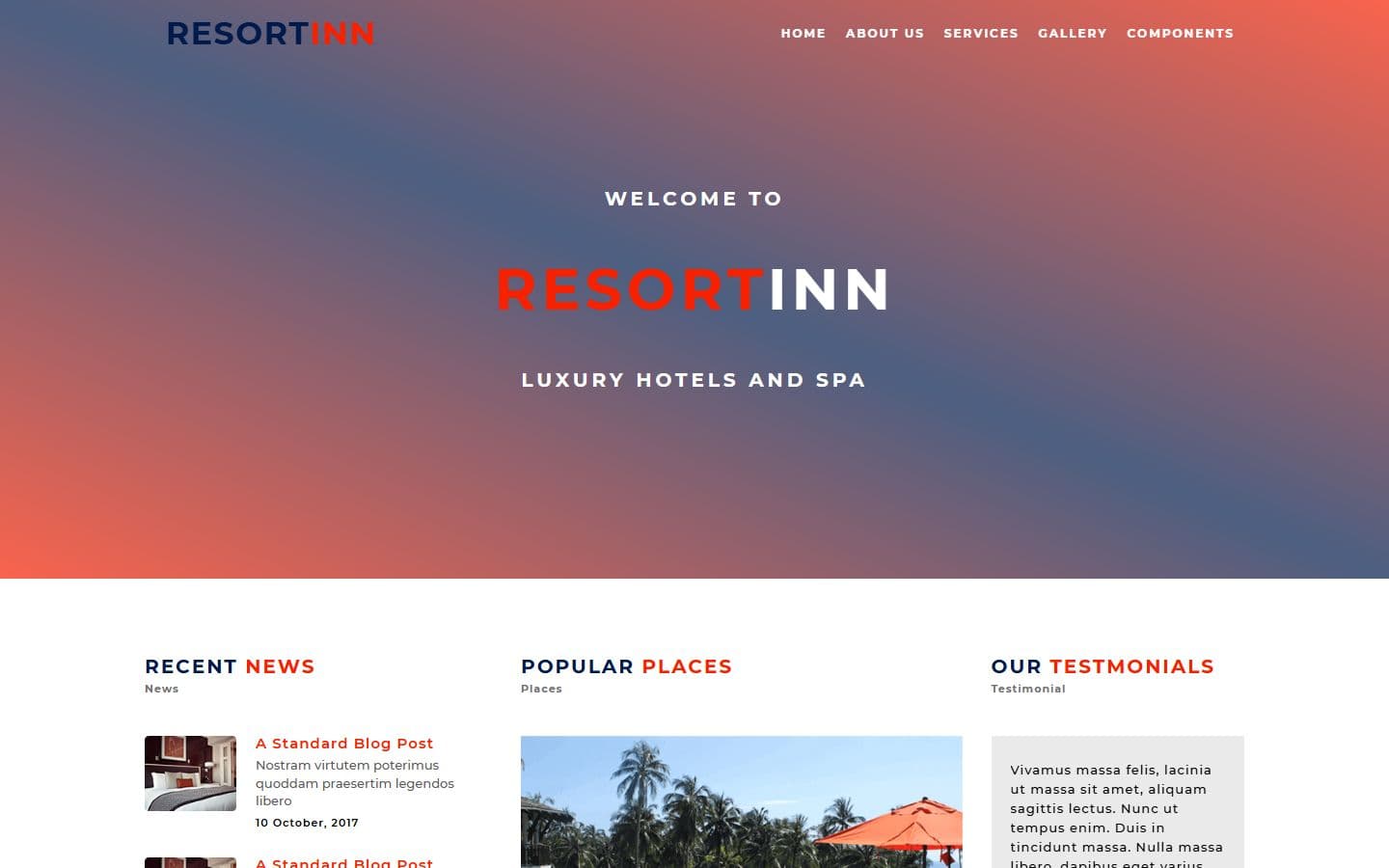 ResortIn Resortlayout 3 page