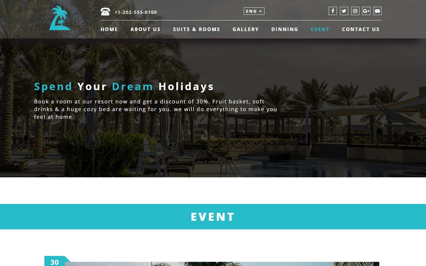 Resortono Event page