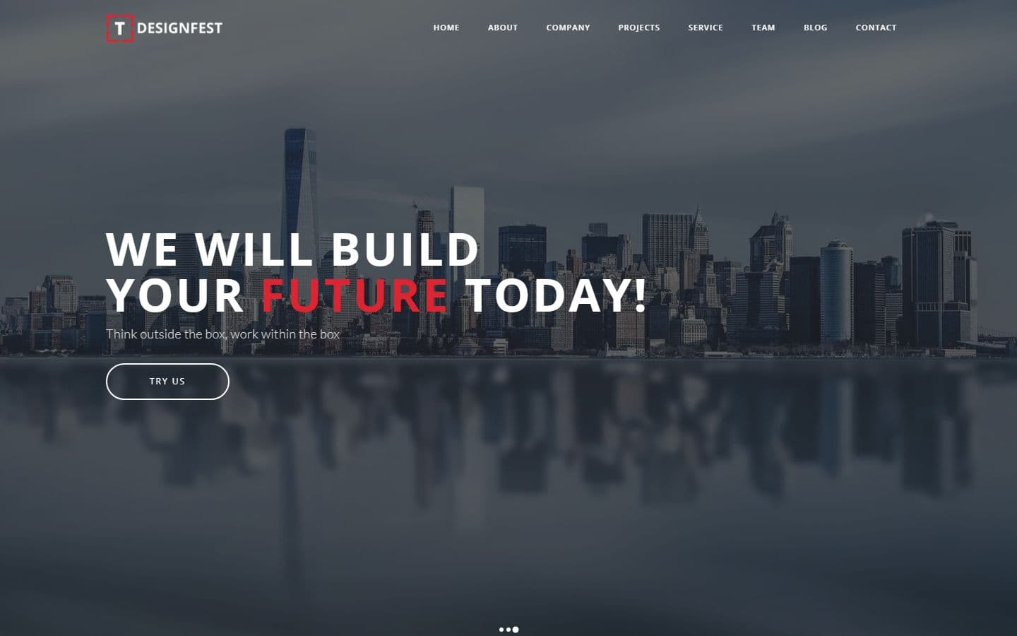 T-Designfest Architecture singlepage page
