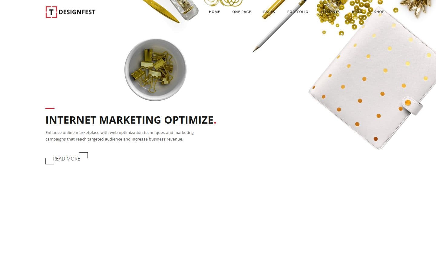 T-Designfest Home parallax1 page