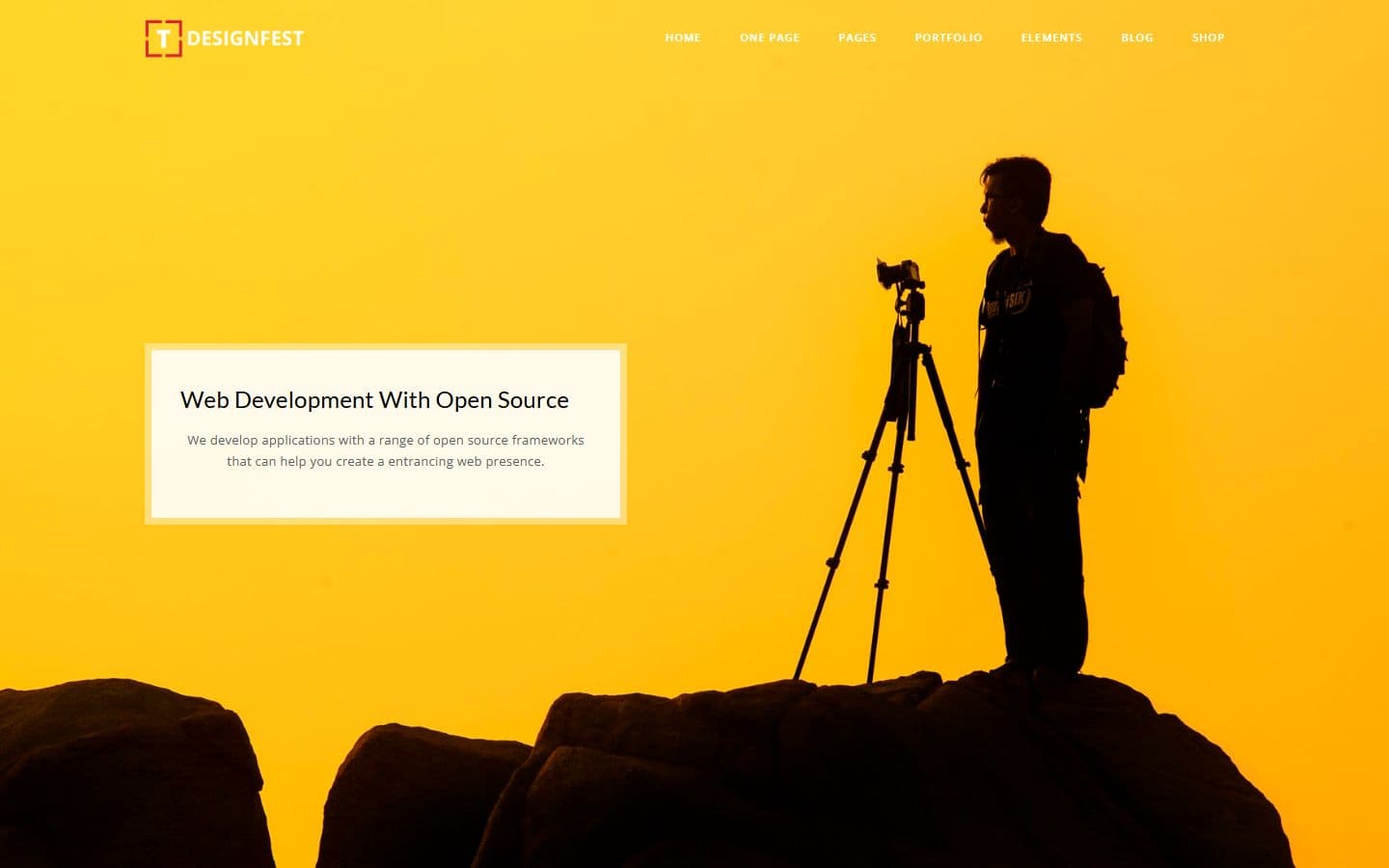 T-Designfest Home parallax3 page