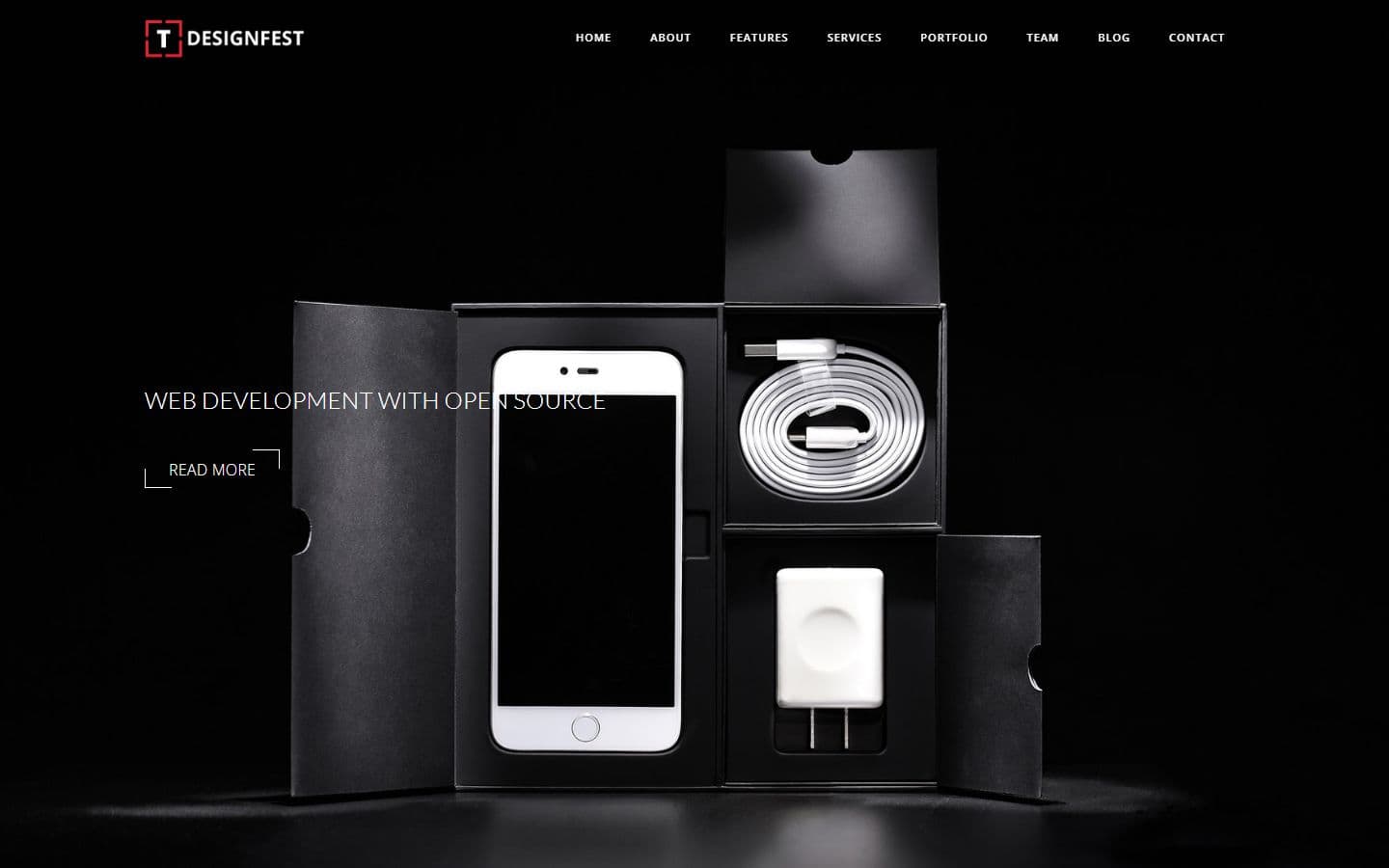 T-Designfest Home single parallax2 page