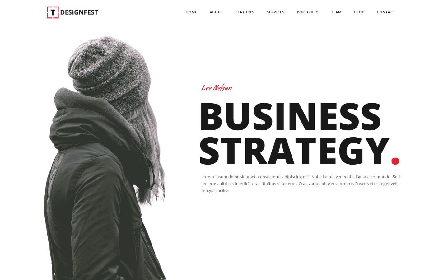 T-Designfest Home single parallax4 page