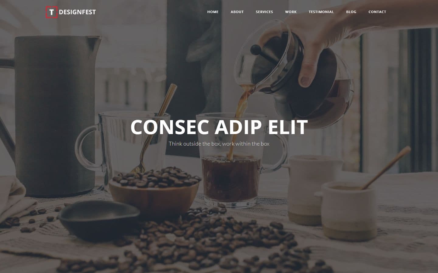 T-Designfest Home singlepage page