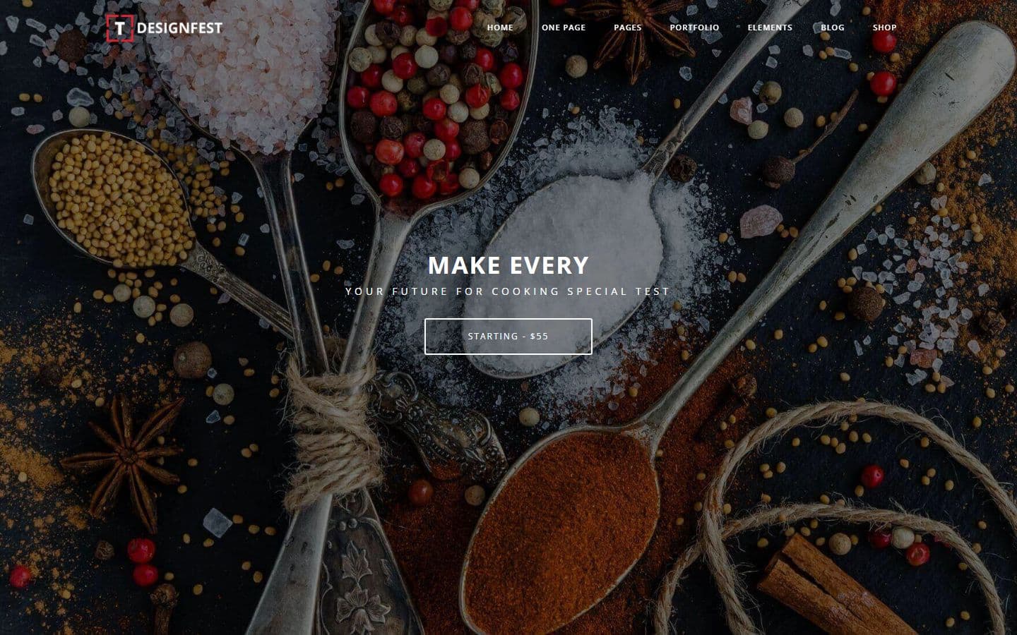 T-Designfest Restaurant page
