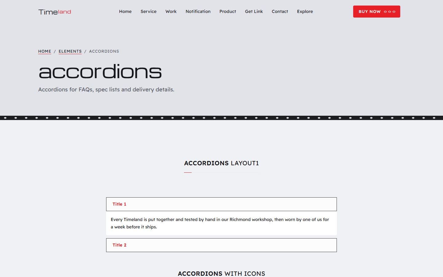 TimeLand Accordions page