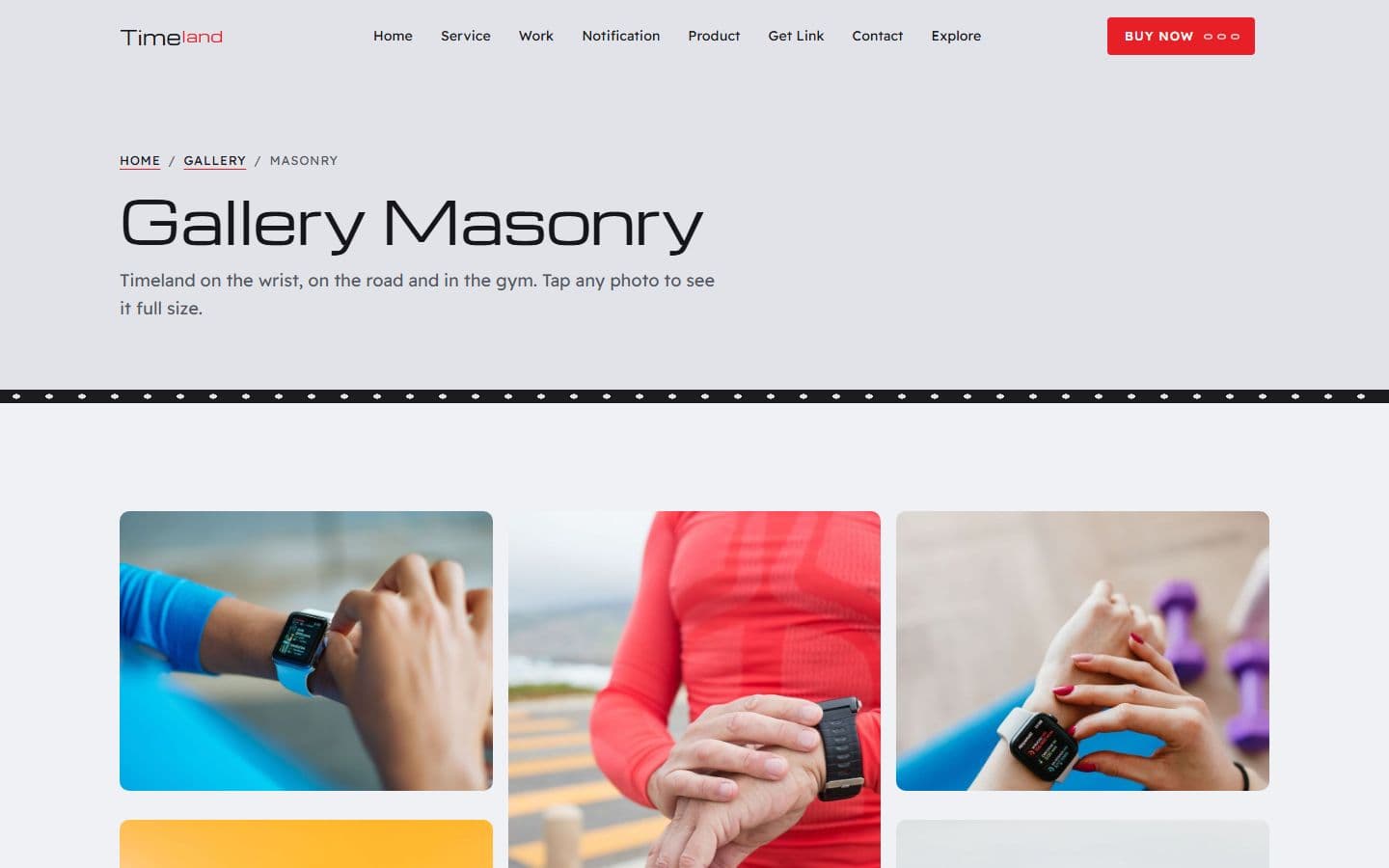 TimeLand Masonry page