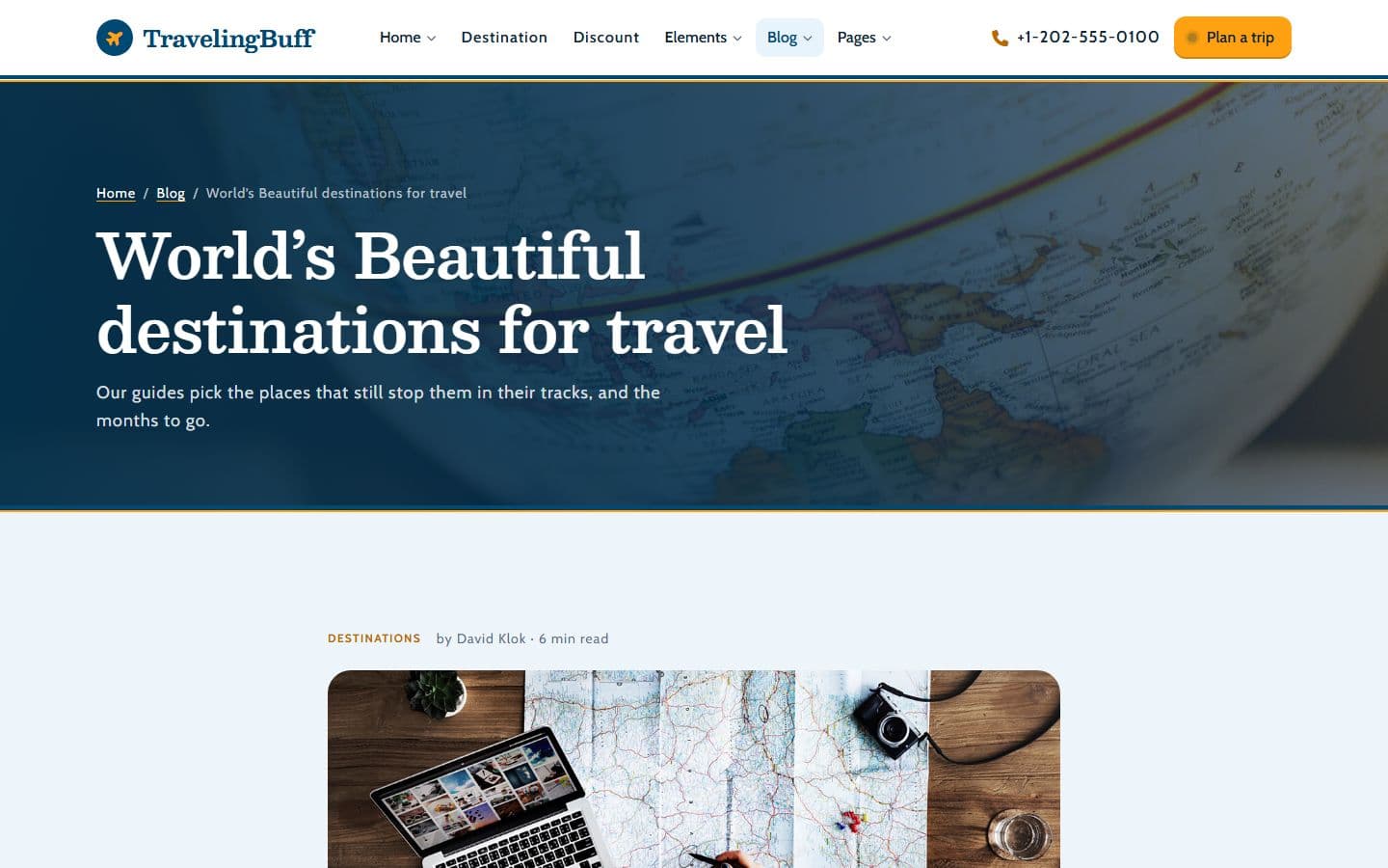 TravelingBuff Single blog page