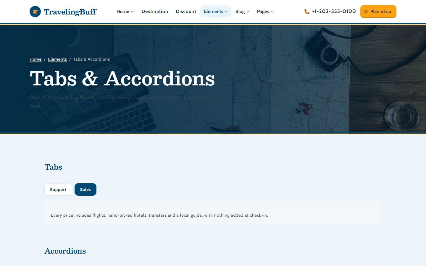 TravelingBuff Tabaccordion page