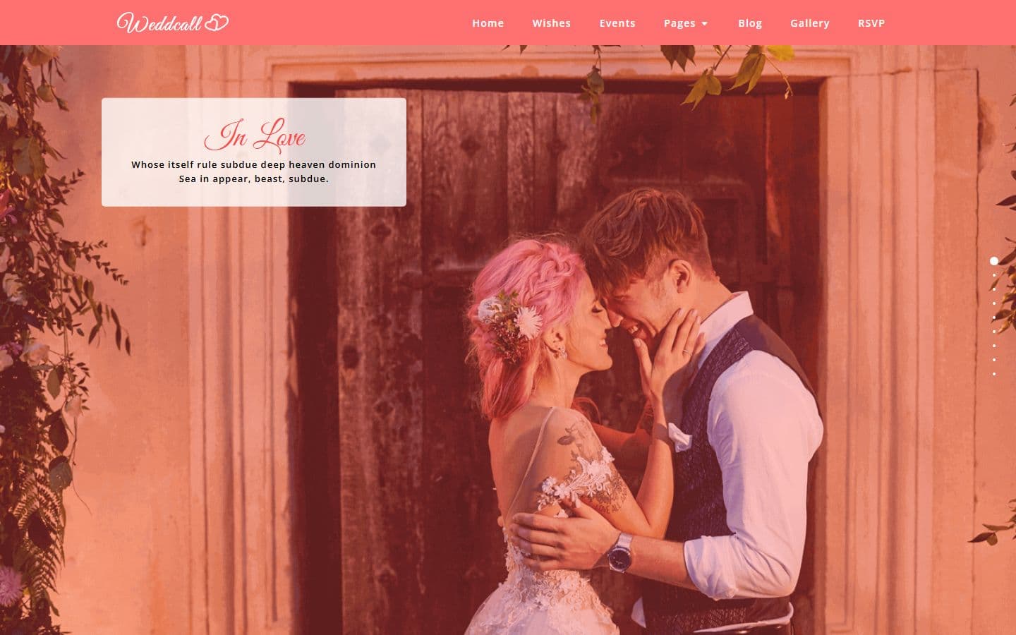 Weddcall Gallery page