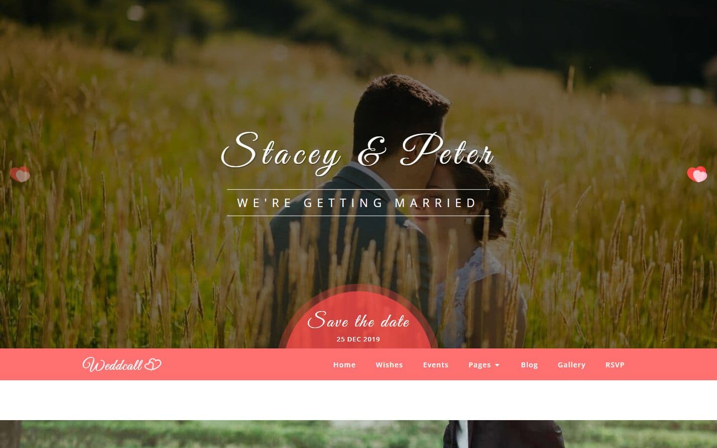 Weddcall Travel page