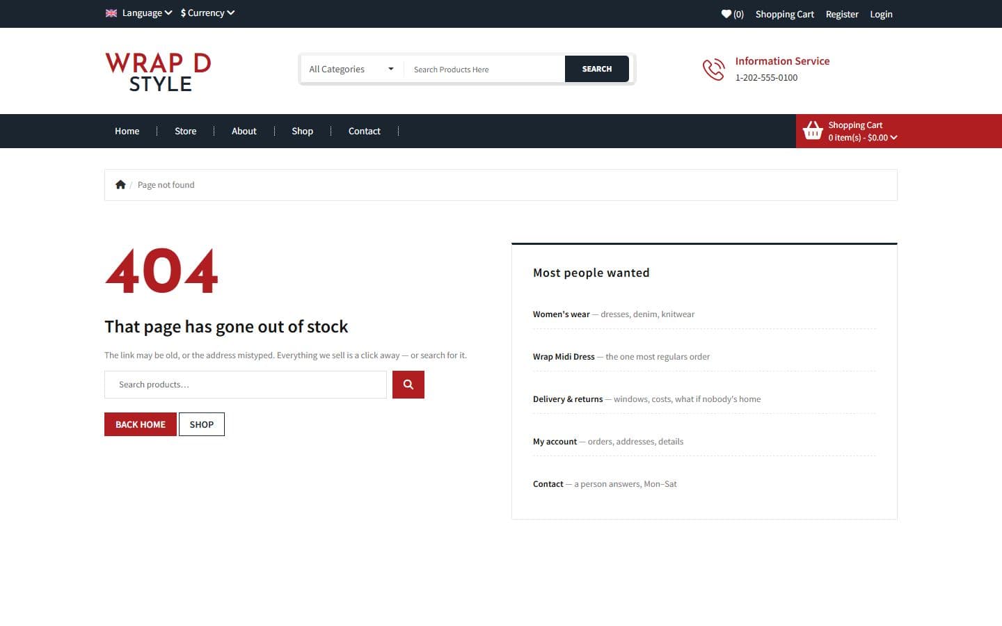 Wrap-d-Style 404 page