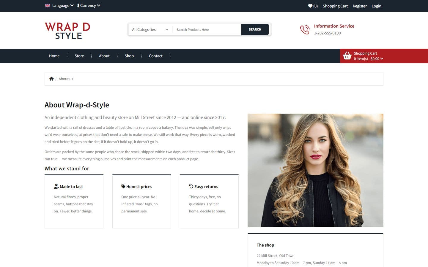 Wrap-d-Style About page