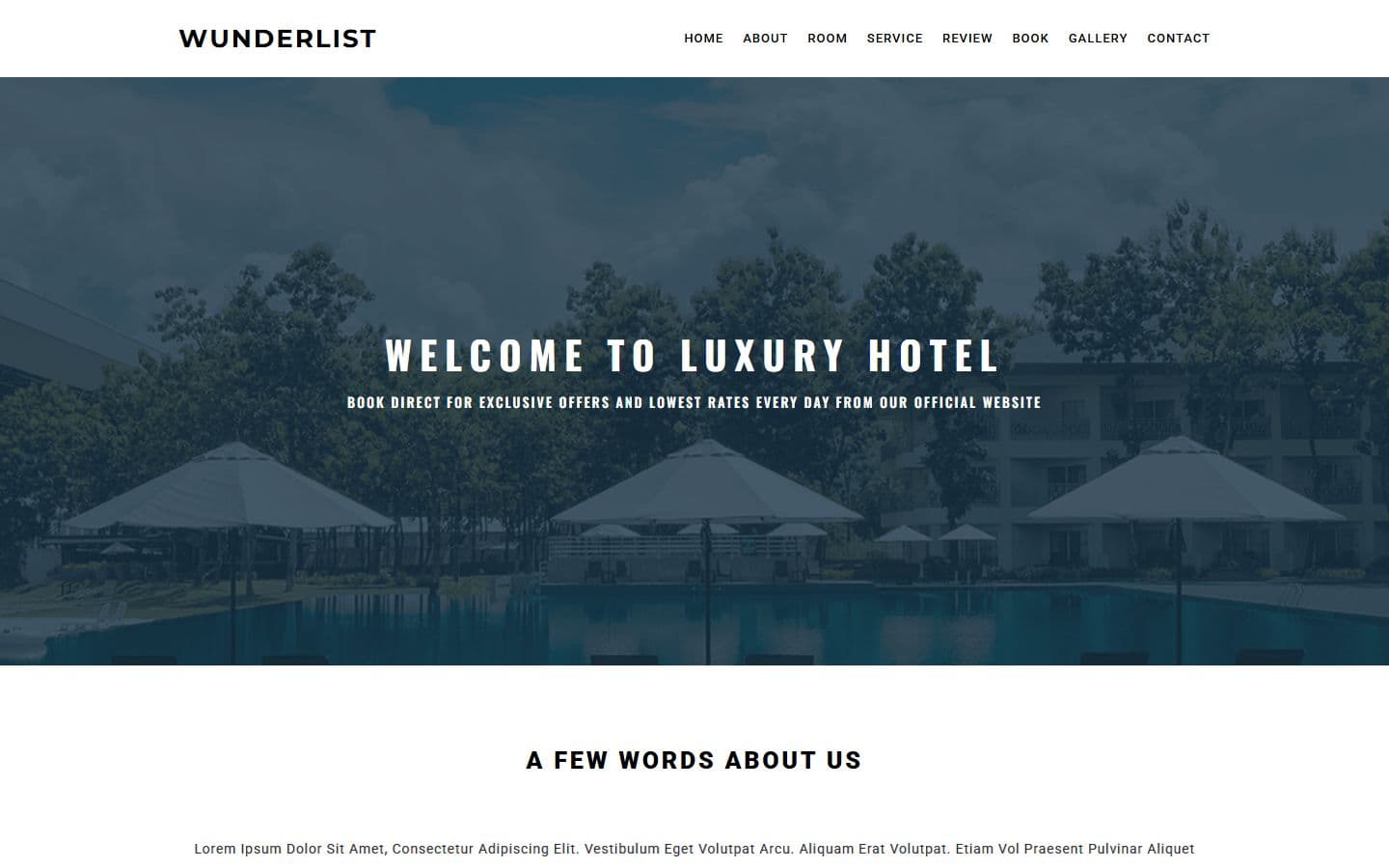 Wunderlist- Onepage Responsive Website Template home page
