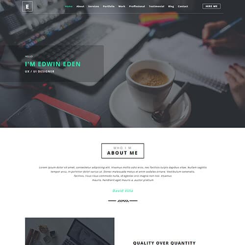Edwin-Eden template preview
