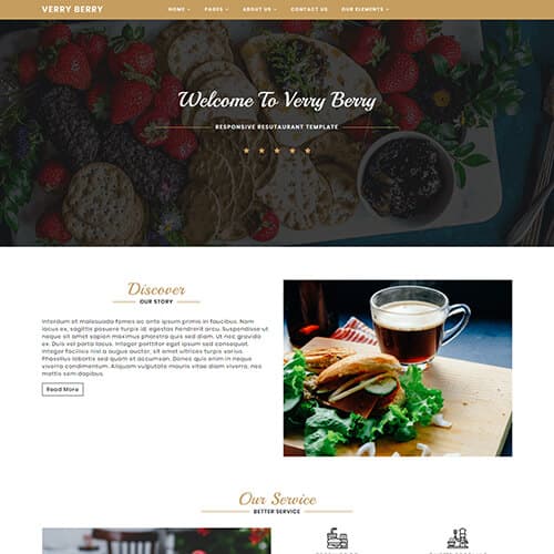 VerryBerry template preview