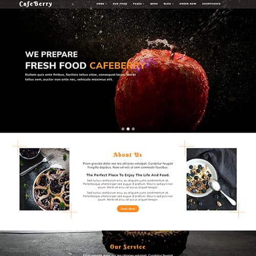 CafeBerry template preview