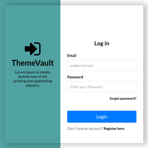 Portal Login Form