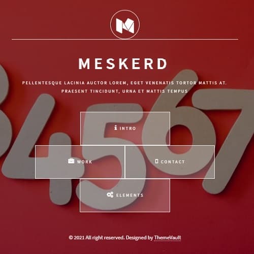 Meskerd template preview