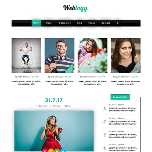 Weblogg template preview