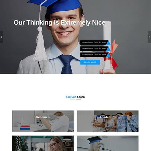 Educatunify template preview