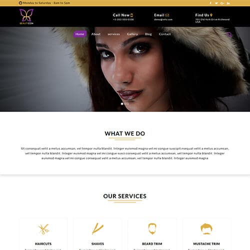 Beauticon template preview