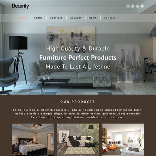 Decorify template preview