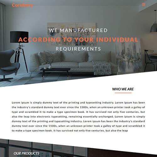 Coreintra template preview