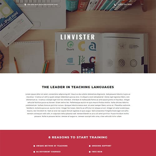 Linvister template preview